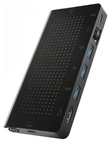 USB хаб Twelve South StayGo. Интерфейс USB-C. Порты 1xUSB-C PD 85W, 1xHDMI 4K, 1xUSB-A 3.0 / BC 1.2, 2xUSB-A 3.0, 1xGigabit Ethernet Port, 1xUSB-C 100W, 1xSD Card, 1xMicro SD Card - черный