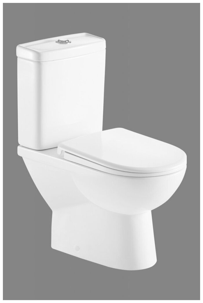 Чаша унитаза безободкового, P-trap BelBagno RICCO BB275CPR