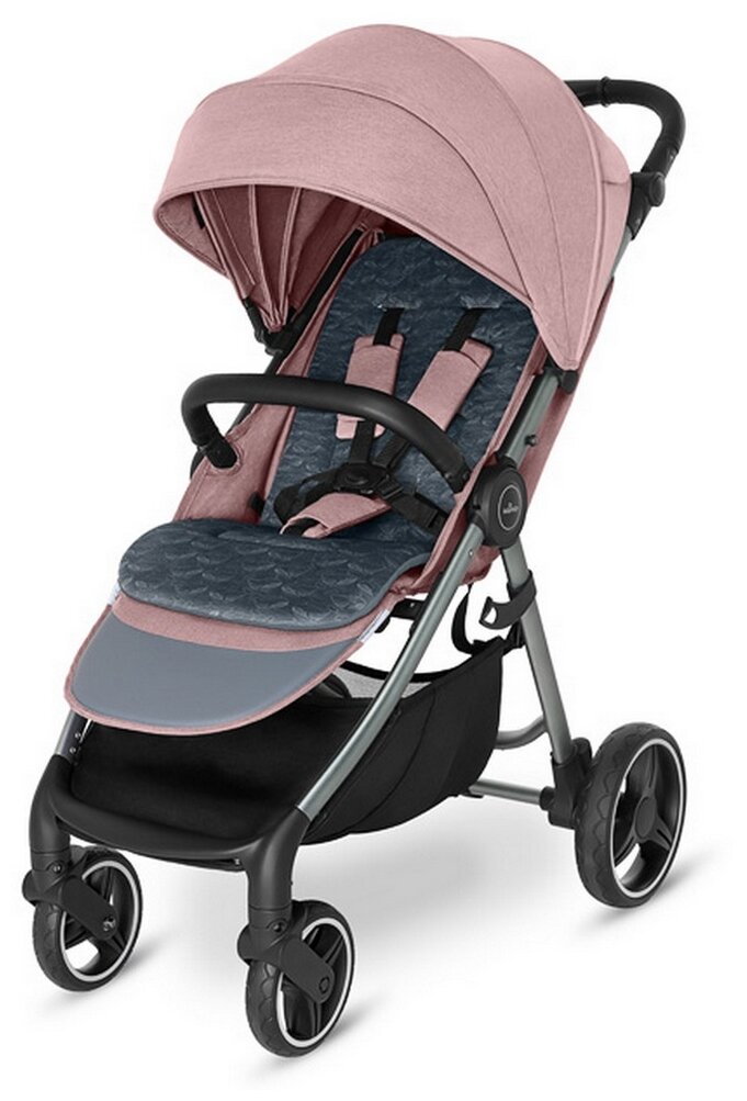 Коляска прогулочная Baby Design Wave 2021 108 pink