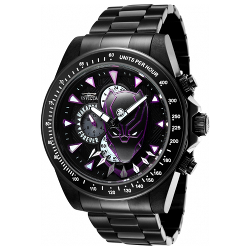 Часы мужские кварцевые Invicta Marvel Black Panther 36354
