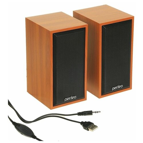 Perfeo Компьютерные колонки 20 Perfeo CABINET PF-84 2х3 Вт USB дерево 153800₽
