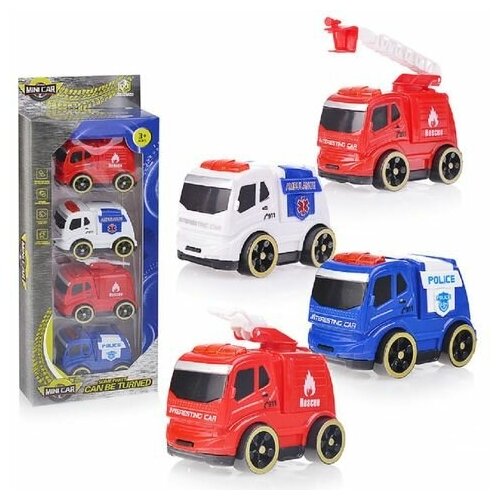 фото Набор машин спецслужба в коробке 58-4a dissomarket.ru