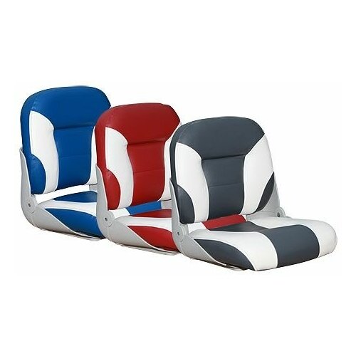 Сиденье типа «Sport low back», белое с синим