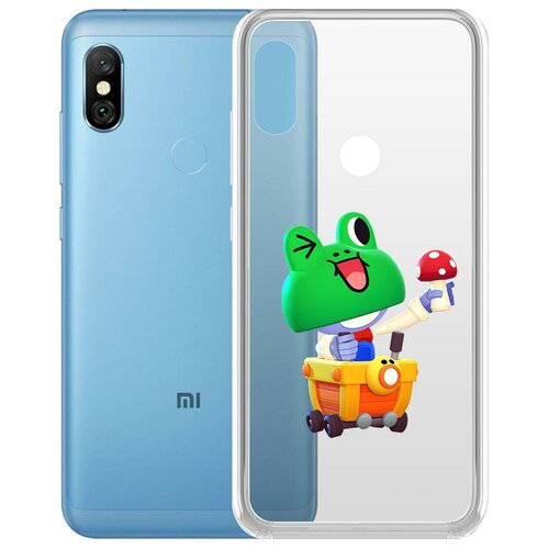 фото Чехол-накладка clear case brawl stars-леонард карл для xiaomi redmi note 6 pro krutoff group
