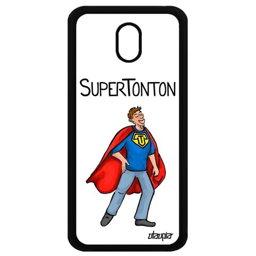 фото Стильный чехол для мобильного // samsung galaxy j5 2017 // "супердядя" веселый рисунок, utaupia, белый