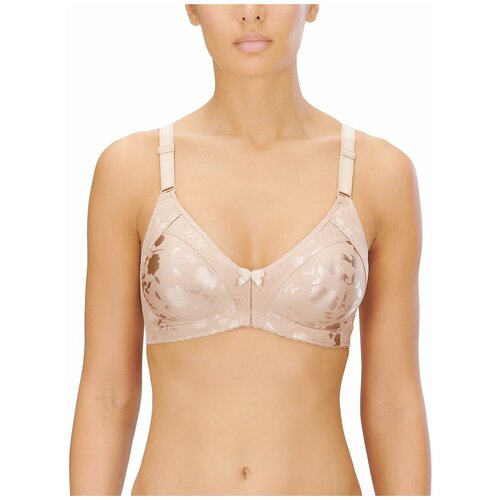 фото Бюстгальтер-минимайзер c мягкими чашками без каркасов 100b, бежевый naturana