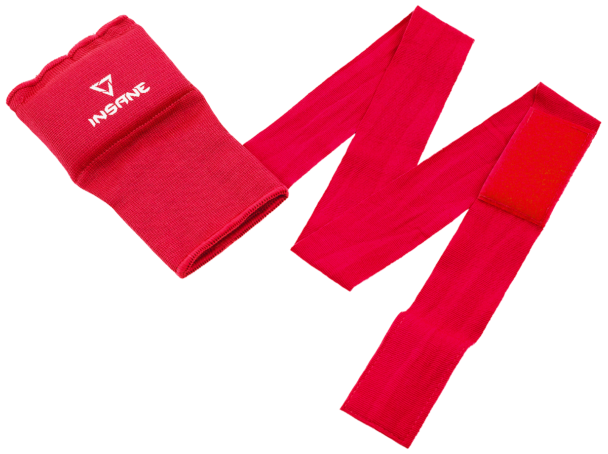 Перчатки внутренние для бокса Insane Dash, полиэстер/спандекс, красный размер L