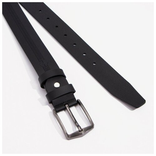 фото Ремень, ширина 3,5 см, винт, цвет чёрный lavanda