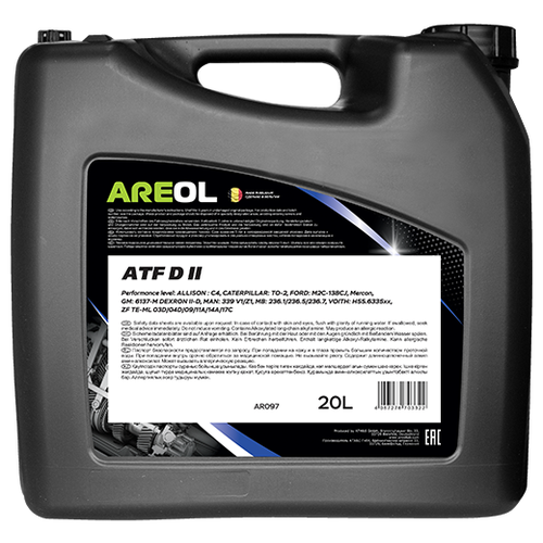 Трансмиссионая жидкость AREOL ATF Dexron II, 20 л.