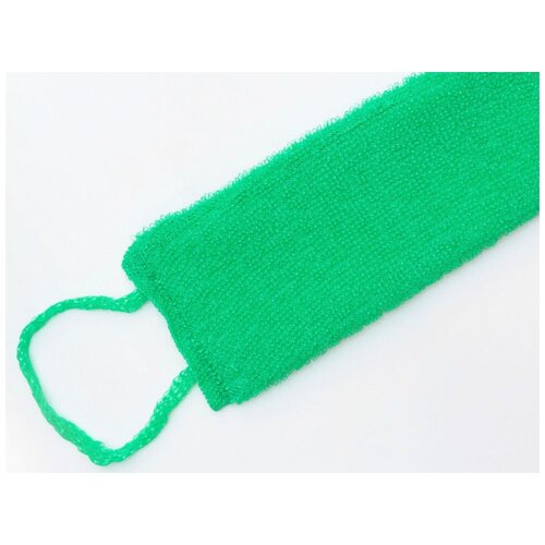 Мочалка вязаная синтетическая с поролоном длинная Pleasure сolor