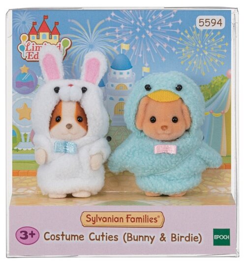 Игровой набор Sylvanian Families Малыши в костюмчиках кролика и птички 5594