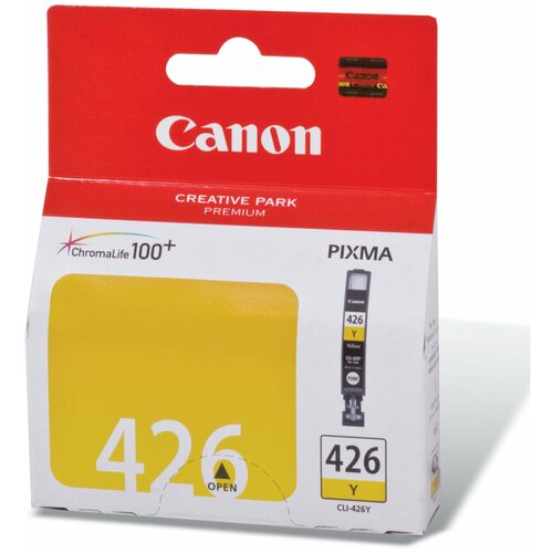 картридж sf 425 426 комплект 5 штук pgi 425 cli 426 совместимый для canon pixma ip4840 ip4940 ix6540 mg5140 mg5240 mg5340 mg6140 mg6240 mg8140 mg8240 mx714 mx884 mx894 Картридж струйный CANON (CLI-426Y) Pixma MG5140/MG5240/MG6140/MG8140, желтый, оригинальный, 446 стр, 4559B001