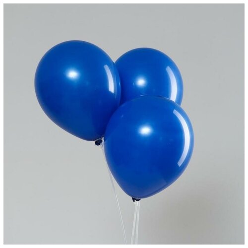 фото Шар латексный 12", пастель, набор 100 шт., цвет тёмно-синий neotex co