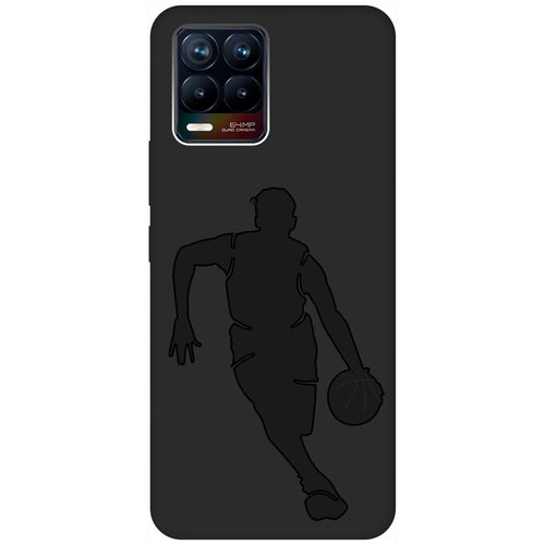 Матовый чехол Basketball для Realme 8 / 8 Pro / Рилми 8 / 8 Про с 3D эффектом черный матовый чехол sarcasm w для realme 8 8 pro рилми 8 8 про с 3d эффектом черный