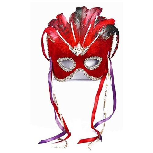фото Аксессуар для праздника forum novelties карнавальная маска (красная)