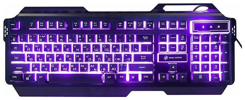 Клавиатура с подсветкой игровая Dialog KGK-25U Gan-Kata черная