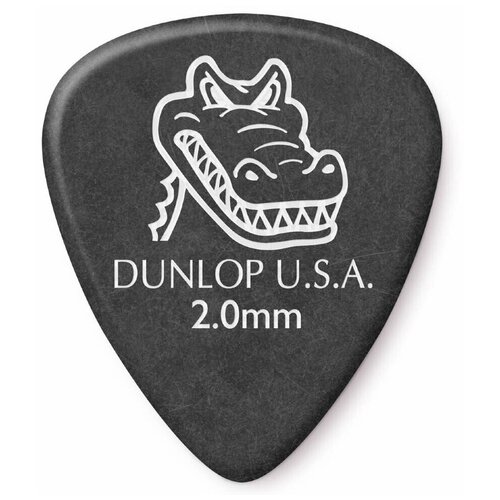 фото Медиаторы dunlop 417p2.0 gator grip 2,0 мм набор из 12 шт