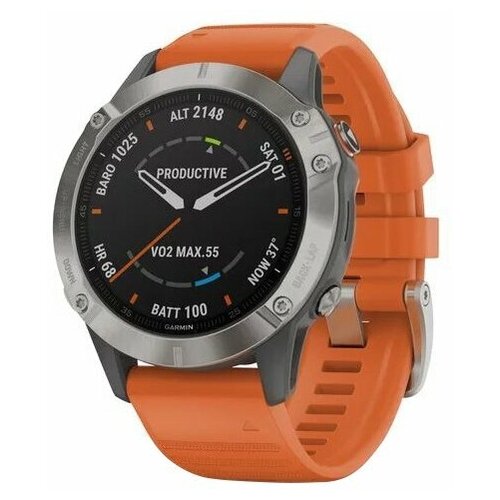 Garmin fenix 6 SapphireTi Gray worange BandGPSEMEA 14509200₽