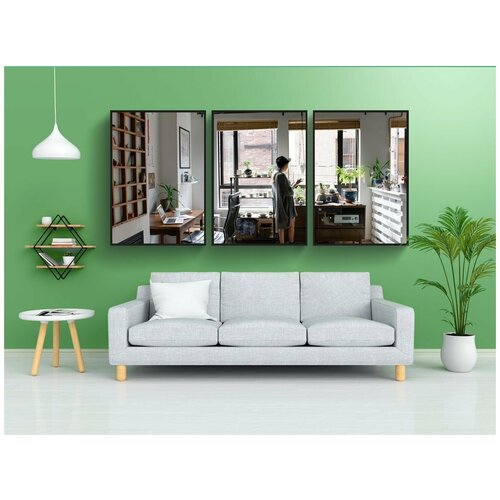 фото Набор модулных постеров для интерьера "дом, в помещении, декор" 60x90 см. в тубусе, без рамки lotsprints