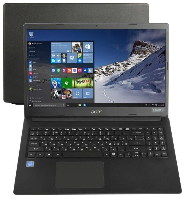 Ноутбук Acer Extensa 15 EX215-31-P5VU Intel Pentium N5030 11 GHz - 31 GHz 8192 Mb 156 Full HD 1920x1080 256 Gb SSD DVD нет Intel UHD Graphics 605 Windows 10 Professional черный 194 кг NXEFTER00U