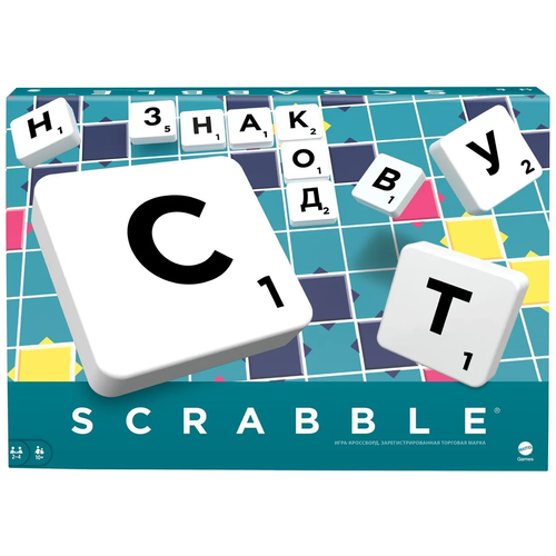 Игрушка GAMES Scrabble, Скраббл классический, Y9618 (Русская версия)