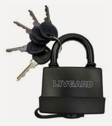 Изображение товара Замок навесной, висячий Livgard plr2-75 мм с 5 ключами в комплекте