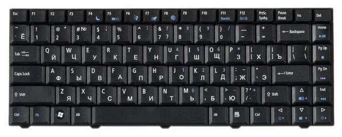 Клавиатура для ноутбука eMachines E520 D520 D720 M575 D500 E700 E720 pn KBI1400053 1500₽
