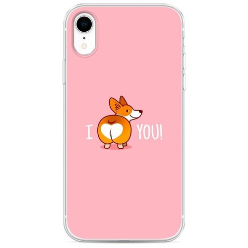 фото Силиконовый чехол "корги i love you" на apple iphone xr / айфон xr case place