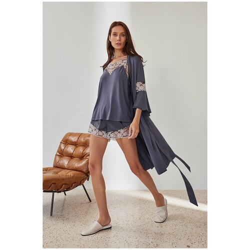 фото Laete топ 51947-2 антрацит m серый