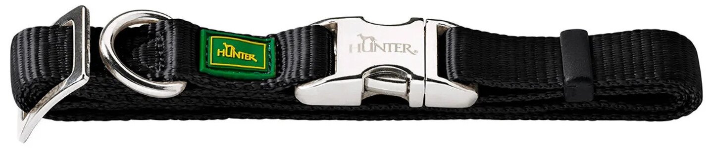 фото Hunter Ошейник для собак ALU-Strong черный, S 30-45см