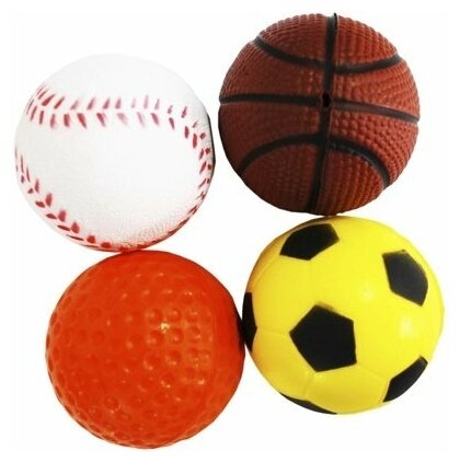 Уют Мяч спорт - бейсбол баскетбол футбол гольф для кошек 4см