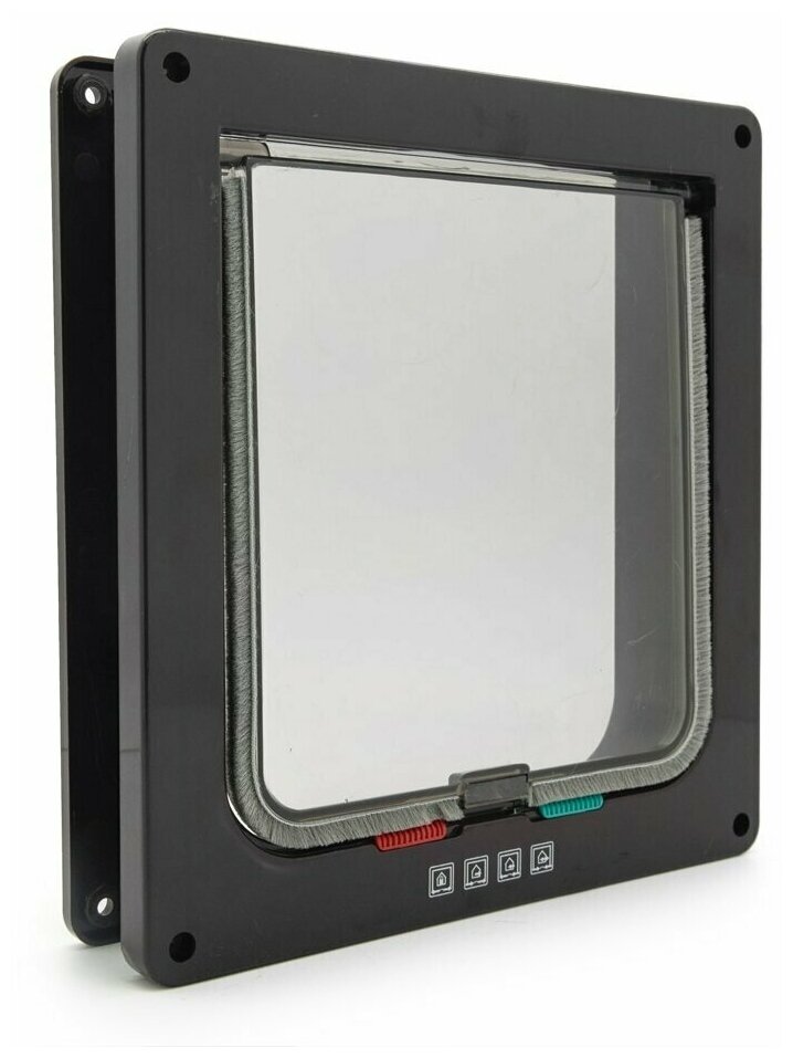 фото Дверь для кошек и собак Milo 25*23*5.5 см коричневая