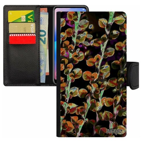 фото Чехол-книжка на телефон xiaomi mi 8 lite, "ветви" цветочный побег utaupia