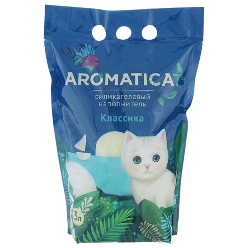 AROMATICAT классика наполнитель силикагелевый для туалета кошек (35 л)