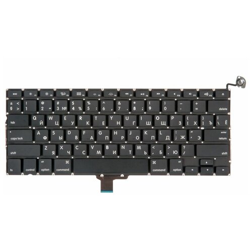 Keyboard Клавиатура для Apple MacBook Pro 13 A1278 Late 2008 - Mid 2012 ZeepDeep Haptic прямой Enter RUS РСТ 1157₽
