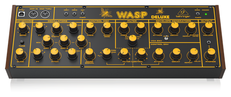 Behringer WASP DELUXE гибридный синтезатор с двойным OSC, мульти-модовый VCF, 16 голосов