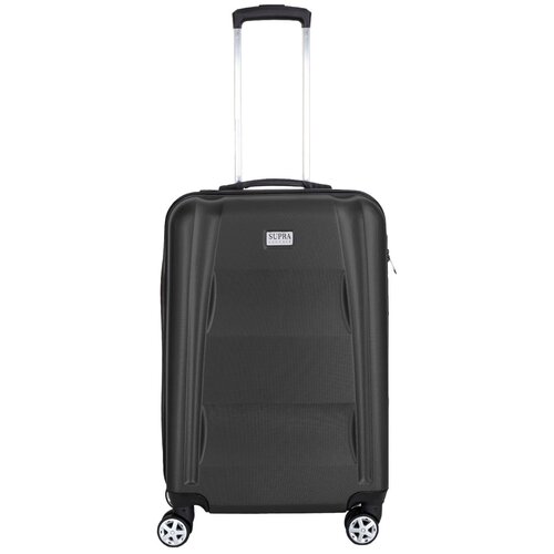 фото Чемодан легкий supra luggage из abs пластика, кодовый замок с индивидуальной настройкой кода, usb-разъем, 50 литров, 4 колеса с поворотом на 360 градусов