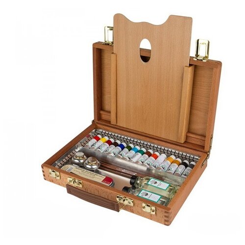 Набор масляных красок Old Holland в деревянном ящике + аксесс.