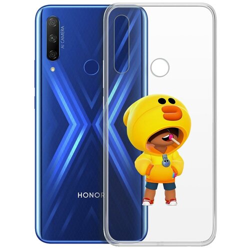 Чехол-накладка Clear Case Brawl Stars-Леон Салли для Huawei P Smart Z/Honor 9x чехол накладка krutoff clear case brawl stars леон салли для infinix smart 7