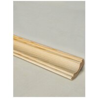 Плинтус деревянный фигурный / Сорт - Экстра / 2500x50х13 мм