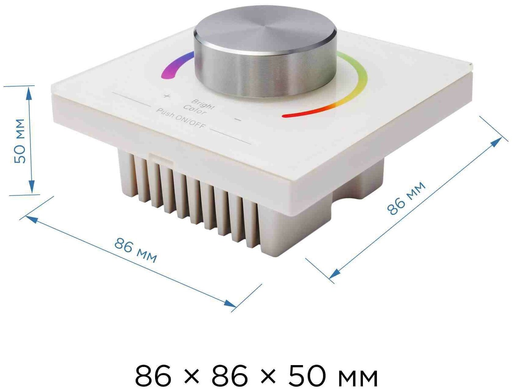 Пульт-контроллер для управления многоцветной светодиодной лентой RGB. Различные динамические режимы свечения. 12/24В, 144/288Вт, IP33, 3 канала - 4А - фотография № 9