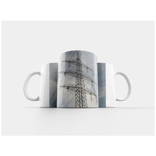 фото Кружка "полюс питания, электричество, высокое напряжение" 320 мл lotsprints