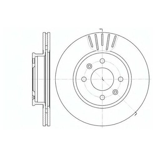фото Тормозной диск roadhouse 6666.10 для hyundai getz road house