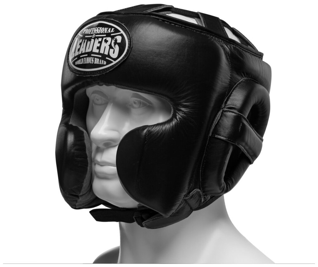 Шлем боксерский LEADERS LS MEX BK (черный) (L)