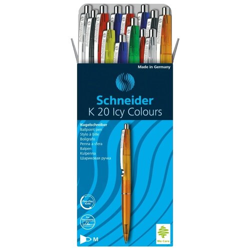 Schneider Набор шариковых ручек K20 Icy Colours, 1 мм, 20 шт.