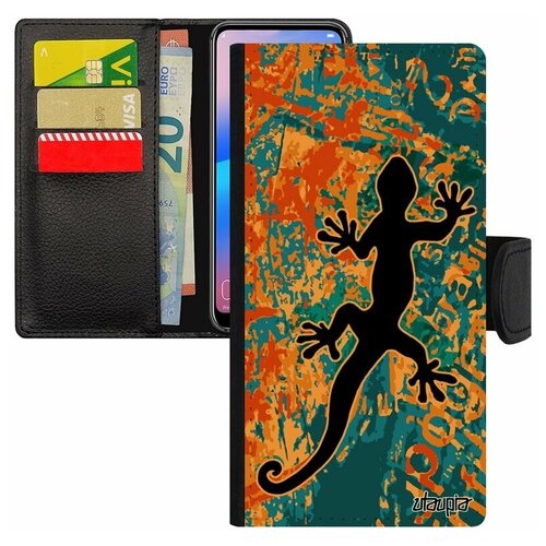 фото Чехол-книжка на мобильный galaxy s8, "саламандра" тритон символ utaupia