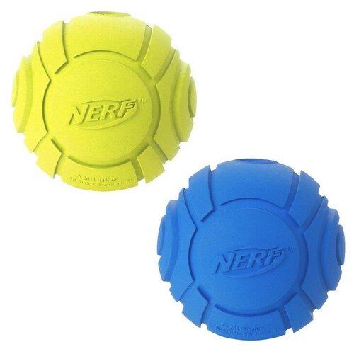 Игрушка для собак Nerf Мяч рифленый 6 см уп. 2 шт (1 шт)