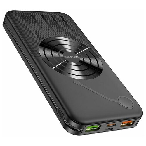 Внешний аккумулятор Borofone BJ7 10000 mAh с беспроводной зарядкой черный 239400₽