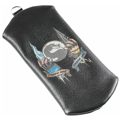 Карманная ключница Russian.Handmade из натуральной кожи с принтом Mortal Kombat / Мортал Комбат №4