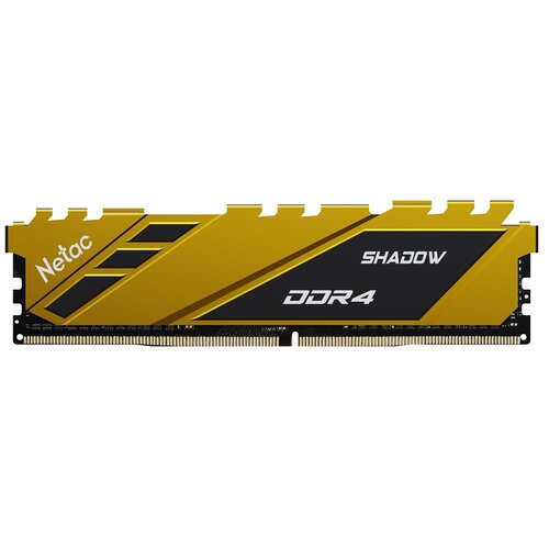 Оперативная память 8Gb DDR4 3600MHz Netac Shadow Yellow (NTSDD4P36SP-08Y)